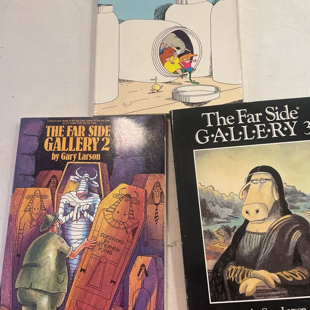 The Far Side Gallery 2 by - Purple Cover Art Print